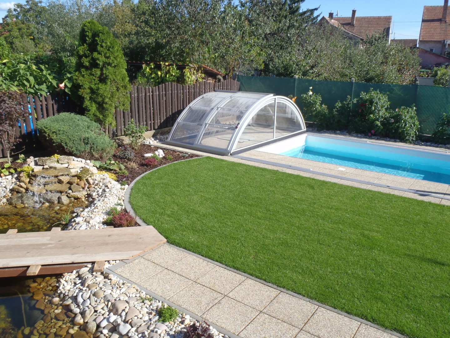 Zastřešení bazénu KLASIK - pohled 3